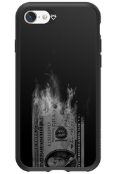 Money Burn B&W - Apple iPhone SE 2020