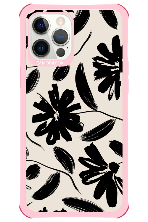 Monochrome Flowerss - Apple iPhone 12 Pro Max