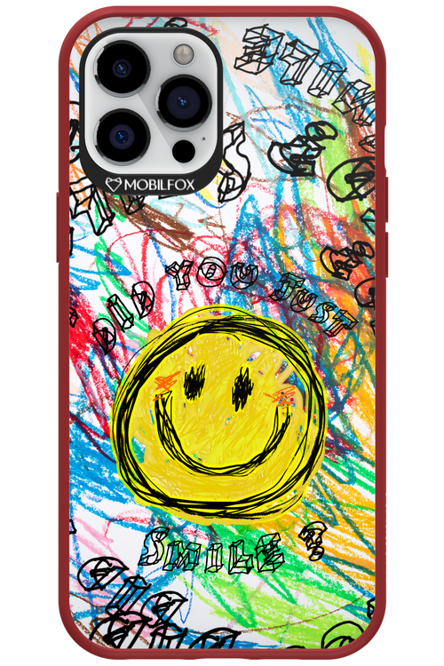 Crayon Smiley Colorful - Apple iPhone 12 Pro Max