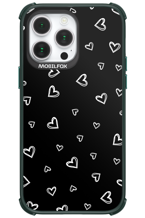 Monochrome Hearts 2.0 - Apple iPhone 14 Pro Max